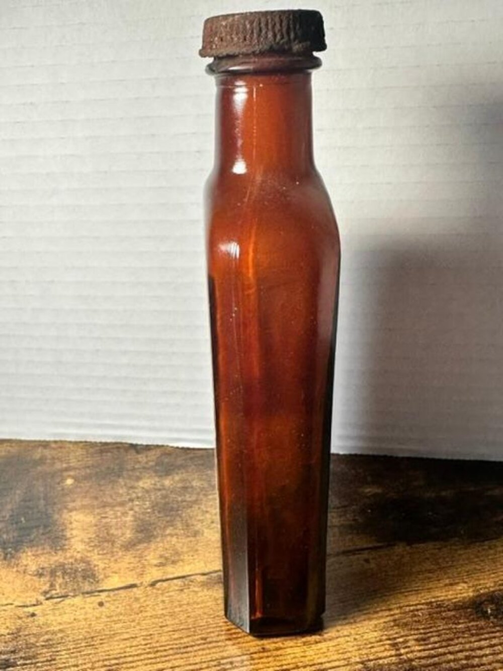 * Antique Buckley's Canadiol Mixture Medicine Bottle Amber Medicine Bottle - Picture 6 of 7